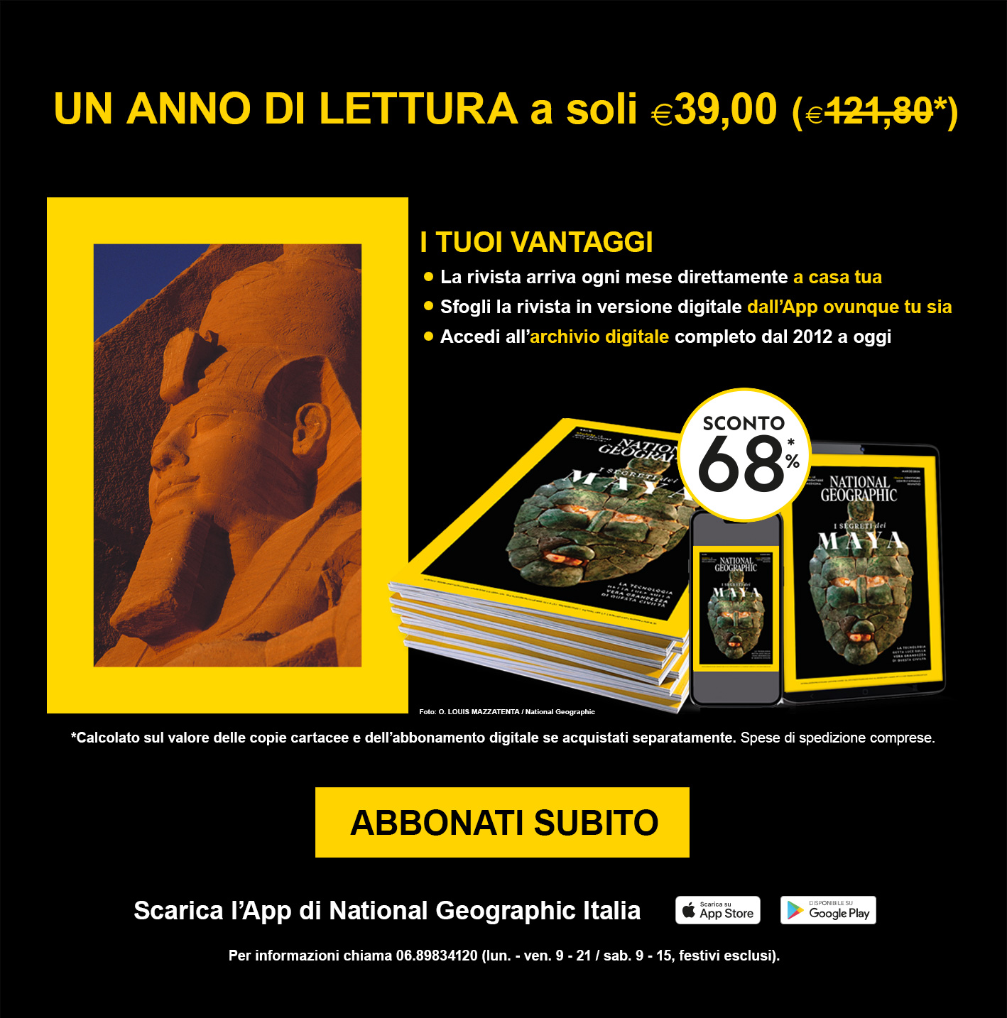Abbonati per un anno a soli €39